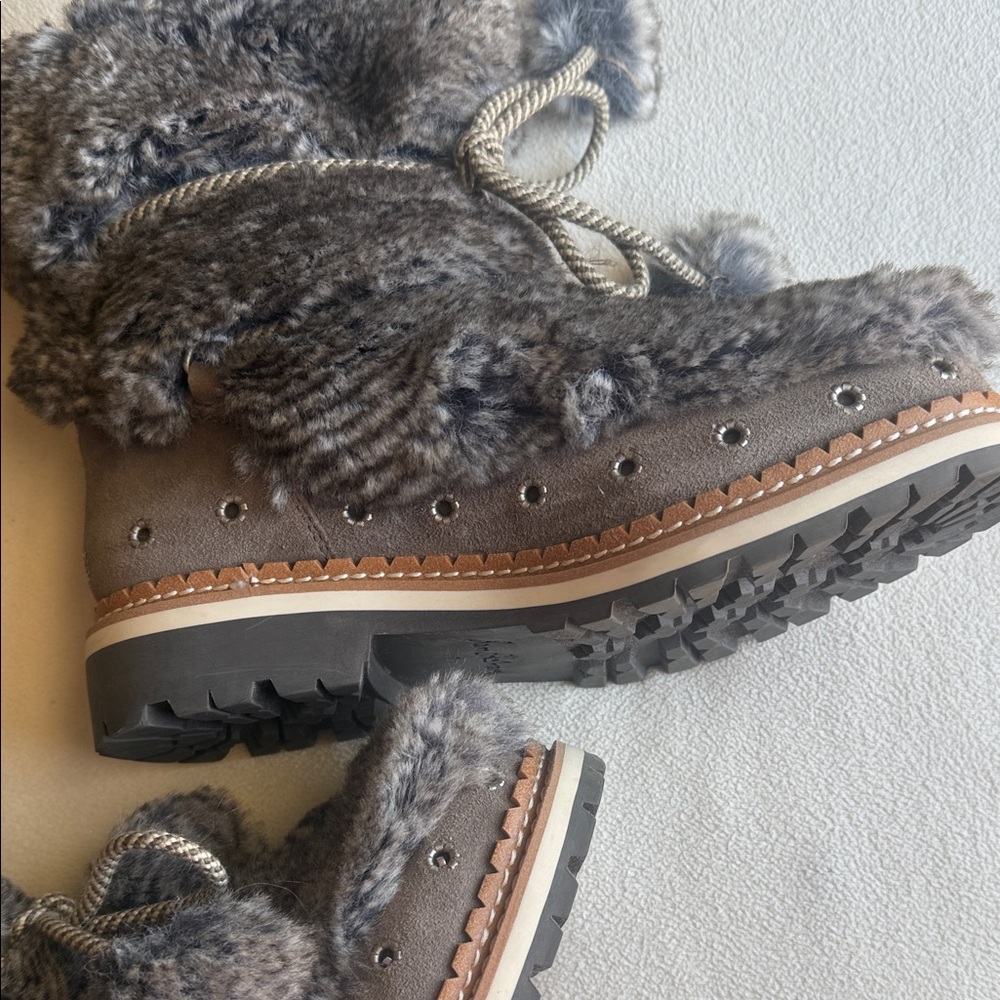 Sam Edelman “Blanche” Faux Fur Boots with Pom poms, size 7. - Picture 4 of 7
